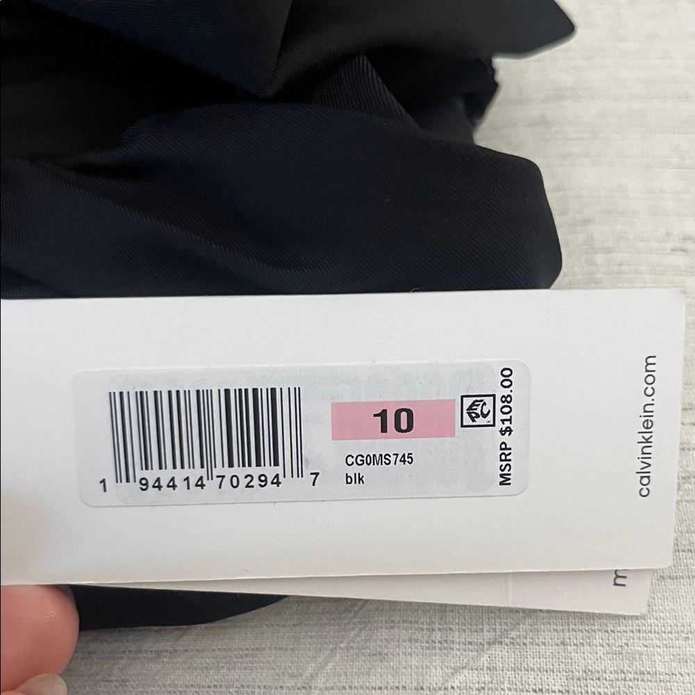 Calvin Klein Stylish Black One Piece Swimsuit size 10 - Picture 6 of 6